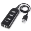 0442cde4802fb45adea58394a87c9025.webp Super High Speed 4 Port Mini USB 2 0 Portable USB HUB Black