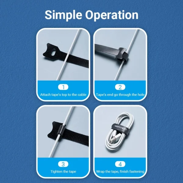 Cable Tie Organizer Velcro Self Adhesive Tie