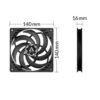 Arctic P14 Slim PWM PST 140mm Fan