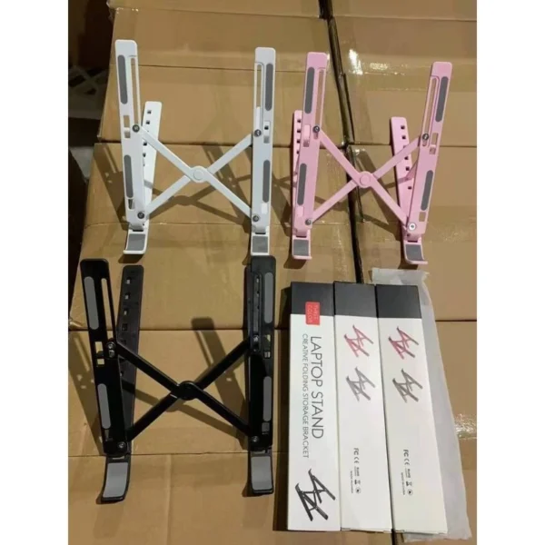 Portable Laptop Stand Foldable Adjustable Support Base Non slip Notebook Holder Healthy Posture