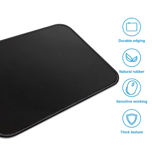cn-11134207-7r98o-llu65kebgc1099.webp Black Mouse Pad Safe Soft Dirt Resistant Durable for Office Laptop Non Slip Washable