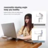 Laptop Stand 2PCS Mini Foldable Portable Computer Stand 2 Adjustable Angle Laptop Stand Keyboard Lifting Table