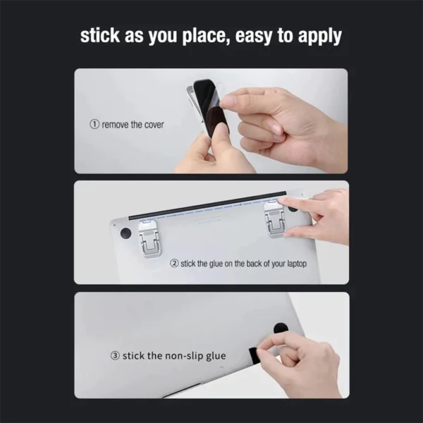 Laptop Stand 2PCS Mini Foldable Portable Computer Stand 2 Adjustable Angle Laptop Stand Keyboard Lifting Table