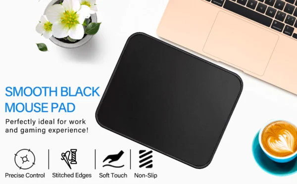 cn-11134208-7r98o-lxgop8bkj5erba.webp Black Mouse Pad Safe Soft Dirt Resistant Durable for Office Laptop Non Slip Washable
