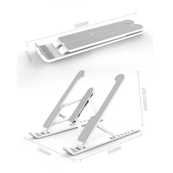 Portable Laptop Stand Foldable Adjustable Support Base Non slip Notebook Holder Healthy Posture