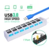 4 Port HUBs High Speed USB 3 0 HUB Splitter Computer Charging Devices Data Transfer USB Adapter For PC Computer