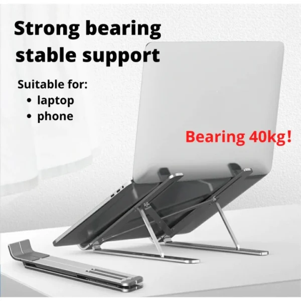 Laptop Stand Portable Platform Foldable Stand Adjustable Height Laptop Holder