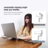Laptop Stand 2PCS Mini Foldable Portable Computer Stand 2 Adjustable Angle Laptop Stand Keyboard Lifting Table