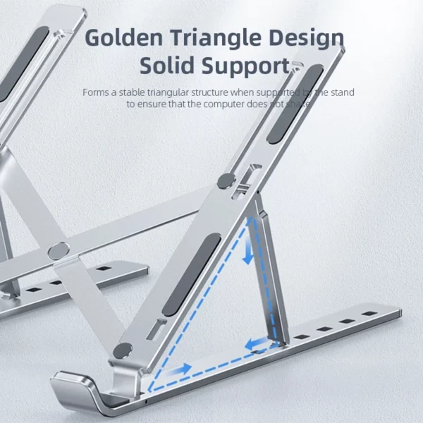 Truly Laptop Holder for Notebook Laptop Stand Bracket Foldable Alloy Laptop Holder for PC Notebook