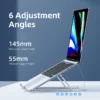 Truly Laptop Holder for Notebook Laptop Stand Bracket Foldable Alloy Laptop Holder for PC Notebook