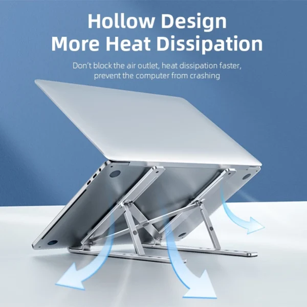 Truly Laptop Holder for Notebook Laptop Stand Bracket Foldable Alloy Laptop Holder for PC Notebook