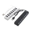 Multi Port USB Hub Splitter with Individual Switch and Powered ON OFF for Laptop PC
