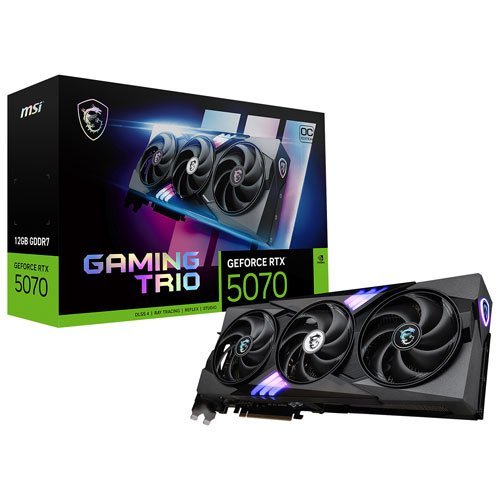 MSI GeForce RTX 5070 Gaming Trio OC 12GB GDDR7 Video Card